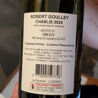 Chablis  coravin pour at Cross Eyed Mary in Coolangatta