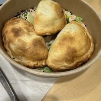 Vegetable empanadas  at Buddha Bowl Kolding in Kolding
