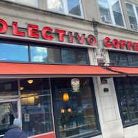 Front Inside seating (is also outdoor seating) at Colectivo Coffee Evanston in Evanston