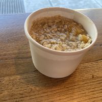 Ginger peach oatmeal, omitted honey  at Colectivo Coffee Evanston in Evanston