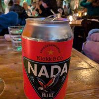 Non-alcoholic beer. at Den Glade Gris in Oslo