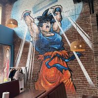 Mural inside   at Crazy Block Cheesecakes in Oakland