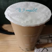 Black tea with tapioca pearls at CUPP Bubble Tea - Brighton in Brighton