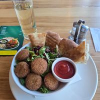 Falafel bowl at Basecamp Warth in Vorarlberg