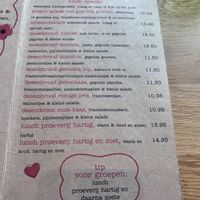 Menu  at Raspberry Maxx in Meijel