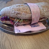 Schnitzel club sandwich at Bakery Bakery in Basel-stadt
