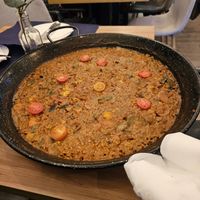 Vegan Paella at Disloque Bar Ρestaurante in Andalucia