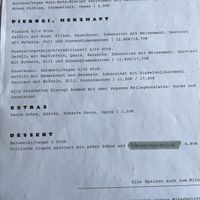 Menu  at Frajda, Pierogi in Hessen