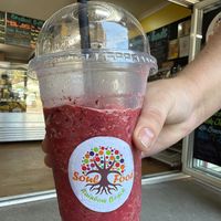 Fruit and veggie crush  at SoulFood in Rainbow Beach