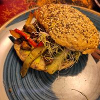 Hummus + grilled veggies at Eetcafé De Waal in Zuid-holland