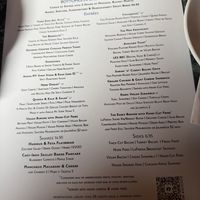 Menu  at Essex in New York