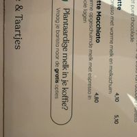 Vegetable milk available   at Barista Cafe in Zuid-holland