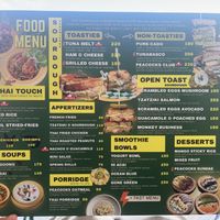 Menu  at Peacocks Lanta  in Chang Wat Krabi