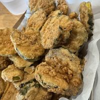 Fried pickles (vegetarian)  at Hammer Burger in Santa Ana