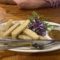Tofu with Satay sauce   at Koh Mook The Home Restaurant in Chang Wat Trang