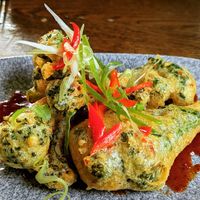 Korean fried broccoli with gochang ketchup at The Clog & Billycock in Blackburn