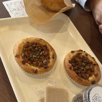 Corn bread, donut and cookie   at MERCY Vegan Bakery in Kyoto
