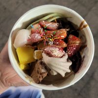 Many vegan topping options at YOMG Glen Waverley in Glen Waverley