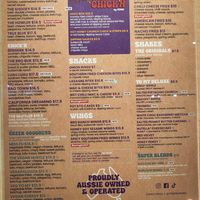 Menu at YOMG Glen Waverley in Glen Waverley