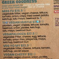 3 vegan burgers! at YOMG Glen Waverley in Glen Waverley