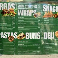 Menu  at Vegan Street Food - SALT Market Food in Cape Town