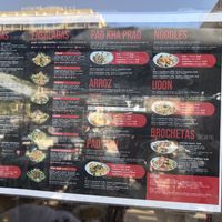 Veggie options clearly labelled and easily modified to be vegan   at Mister Noodles - Tenerife in Tenerife