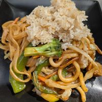 Pad Thai (without egg) oodon and fried rice at Mister Noodles - Tenerife in Tenerife