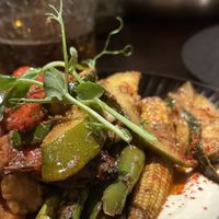 Vegetable kebabb  at Dood in Newcastle Upon Tyne