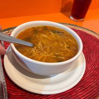 Soup fideo  at Comida Vegetariana in Mexico City