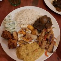 Buffet at Jardim dos Sentidos in Lisbon