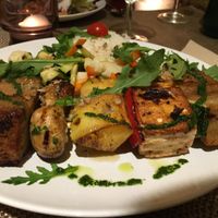 Seitan & Tofu Skewer at Jardim dos Sentidos in Lisbon