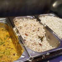 Some choices of the buffet at Jardim dos Sentidos in Lisbon