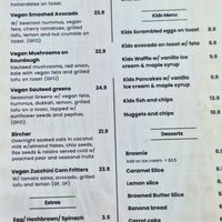 Vegan Menu at Beans and Beers Torquay in Torquay