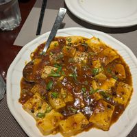 Mapo Tofu (listed as tofu con salsa piccante) at La Muraglia Chuanchao in Campania