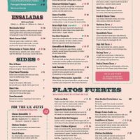 Dinner menu  at Meximodo Jersey City – Cocina Mexicana & Tequila Bar in Jersey City
