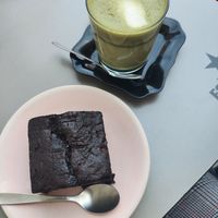 Brownie vegano at El Secret Cafeteria i Pastisseria in Catalunya