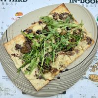 Cashew cheese flatbread pizza at Ziya in Dubai