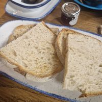Sourdough toast with strawberry jam at Big Smoke Taphouse & Kitchen in Luton