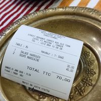 Ticket at Dar Harruch in Tangier