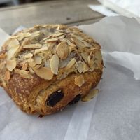Vegan almond croissant with chocolate at Bohemian Bakery St Martins in Christchurch