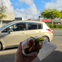 Seitan pretzel at Bohemian Bakery St Martins in Christchurch