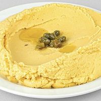 Yellow split peas (fava) at Aegean Fish - Ψάρια Αιγαίου in Rhodes