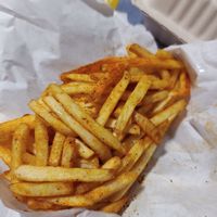 Chips with house seasoning at Cult Burger in East London