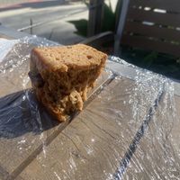$4 vegan banana bread so moist an good! Had to buy 2  at Carp Moon Cafe in Carpinteria
