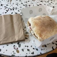 Classic falafel pita. at What The Falafel - Macdougal in New York City