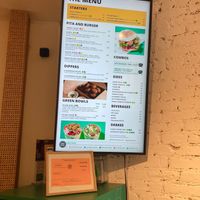 Wall menu at What The Falafel - Macdougal in New York City