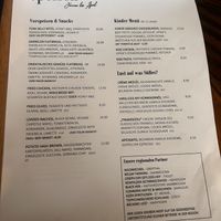 Menu  at Marie-Luise & Jypsie's in Nohfelden