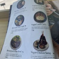 Menu (only pages with vegan options shown)  at Botanicals Coffee and Eatery in Seminyak