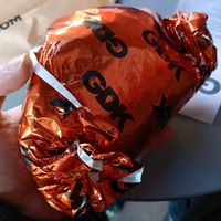Kebab in wrapper at German Doner Kebab (GDK) in North West London