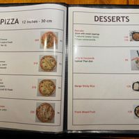 Vegan pizzas and desserts at Café Restaurant Malee in Koh Samui